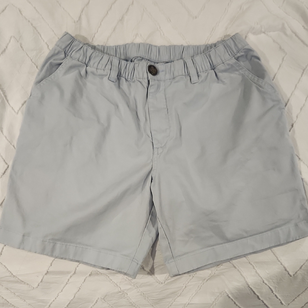 Mens Chubbies Blue Flat Front Shorts 7" inseam